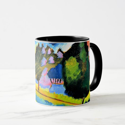 Kandinsky - Landschaft mit Hügeln Tasse (VorderseiteRechts)
