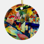 Kandinsky - Landschaft mit Regen Keramik Ornament (Vorne)