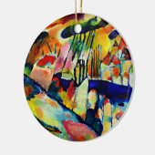 Kandinsky - Landschaft mit Regen Keramik Ornament (Links)