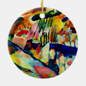 Kandinsky - Landschaft mit Regen Keramik Ornament (Hinten)