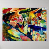 Kandinsky - Landschaft mit Regen Poster (Vorne)