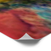 Kandinsky - Landschaft mit Regen Poster (Ecke)