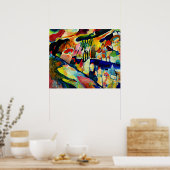 Kandinsky - Landschaft mit Regen Poster (Küche)