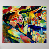 Kandinsky - Landschaft mit Regen Poster (Vorne)