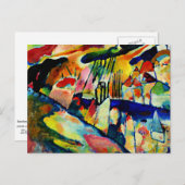 Kandinsky - Landschaft mit Regen Postkarte (Vorne/Hinten)