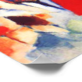 Kandinsky - Landschaft mit roten Flecken Poster (Ecke)