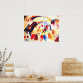 Kandinsky - Landschaft mit roten Flecken Poster (Küche)