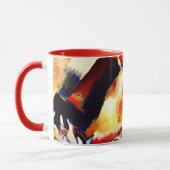 Kandinsky - Landschaft mit roten Flecken Tasse (Links)