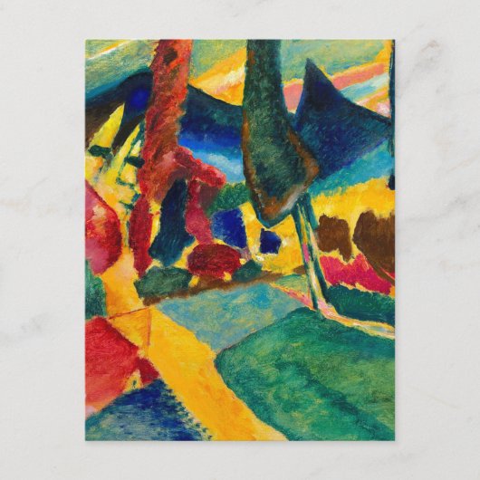 Kandinsky Landschaft mit zwei Poplars Begleitkarte (Vorderseite)