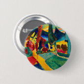 Kandinsky Landschaft mit zwei Poplars Button (Vorne & Hinten)