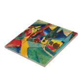 Kandinsky Landschaft mit zwei Poplars Fliese (Seite)