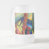 Kandinsky Landschaft mit zwei Poplars Mattglas Bierglas (Vorderseite Links)