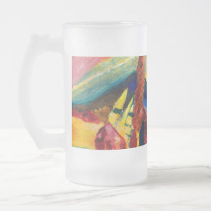 Kandinsky Landschaft mit zwei Poplars Mattglas Bierglas