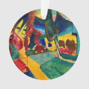 Kandinsky Landschaft mit zwei Poplars Ornament