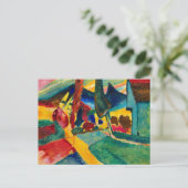 Kandinsky Landschaft mit zwei Poplars Postkarte (Stehend Vorderseite)