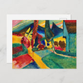 Kandinsky Landschaft mit zwei Poplars Postkarte (Vorne/Hinten)