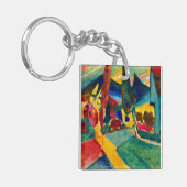 Kandinsky Landschaft mit zwei Poplars Schlüsselanhänger (Vorderseite links)