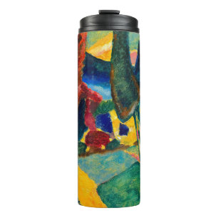 Kandinsky Landschaft mit zwei Poplars Thermosbecher