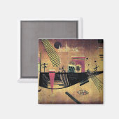 Kandinsky - launenhaft magnet (Vorderseite/Rückseite)
