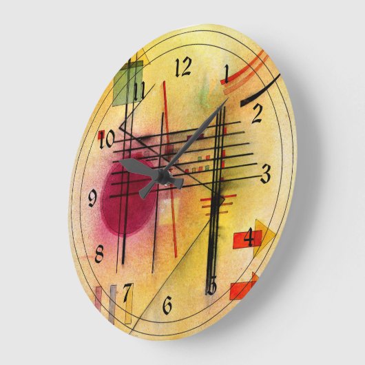 Kandinsky - Lebhaft Große Wanduhr (Winkel)