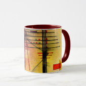 Kandinsky - Lebhafte, beliebte abstrakte Malerei, Tasse (VorderseiteRechts)