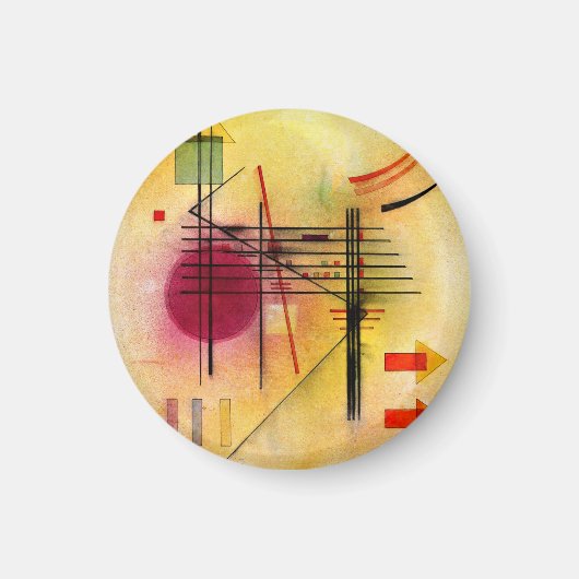 Kandinsky - Lebhaftes, beliebtes abstraktes Gemäld Magnet (Vorne)