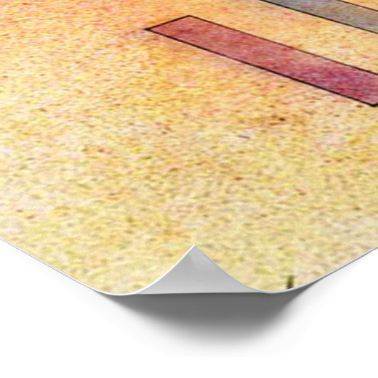 Kandinsky - Lebhaftes, beliebtes abstraktes Gemäld Poster (Ecke)