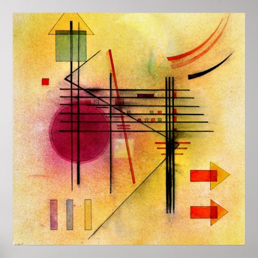 Kandinsky - Lebhaftes, beliebtes abstraktes Gemäld Poster (Vorne)