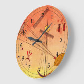 Kandinsky - leichte Befestigung Große Wanduhr (Winkel)