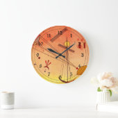 Kandinsky - leichte Befestigung Große Wanduhr (Zuhause)