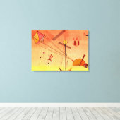 Kandinsky - leichte Befestigung Leinwanddruck (Insitu (Holzboden))