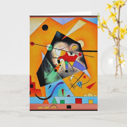 Kandinsky - leise Harmonie Karte (Gelbe Blume)