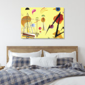 Kandinsky - Line-Spot, farbenfrohe abstrakte Maler Leinwanddruck (Insitu (Schlafzimmer))