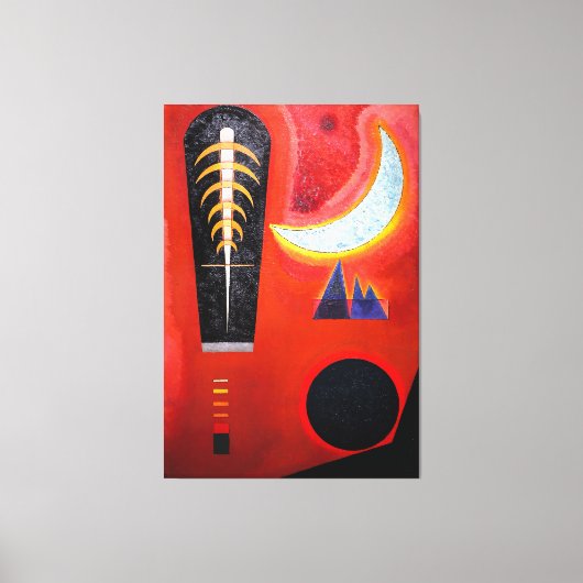 KANDINSKY - LOOSE IN RED (Loses im Rot) - 1925 - Leinwanddruck (Vorderseite)