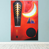 KANDINSKY - LOOSE IN RED (Loses im Rot) - 1925 - Leinwanddruck (Insitu (Holzboden))