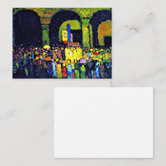 Kandinsky - Ludwigkirche in Murnau Mitteilungskarte (Vorne/Hinten)