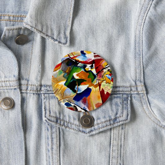 Kandinsky - Malerei mit grüner Mitte Button (Beispiel)