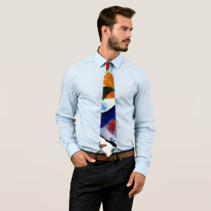 Kandinsky - Malerei mit grüner Mitte Krawatte