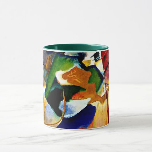 Kandinsky - Malerei mit grüner Mitte Tasse (Zentrum)