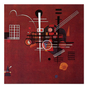 Kandinsky - Mattes Rot Poster