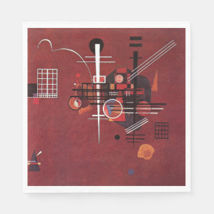 Kandinsky - Mattes Rot Serviette