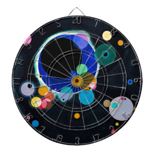 Kandinsky Mehrere Kreise Abstrakt Dartscheibe