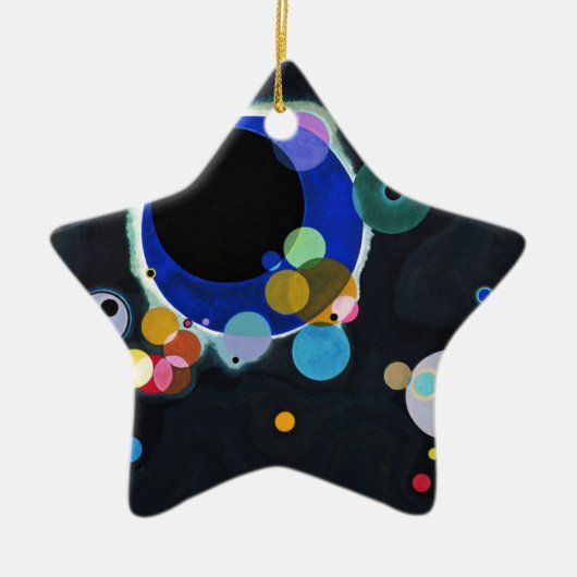 Kandinsky Mehrere Kreise Abstrakt Keramik Ornament (Vorne)
