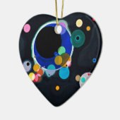 Kandinsky Mehrere Kreise Abstrakt Keramikornament (Links)