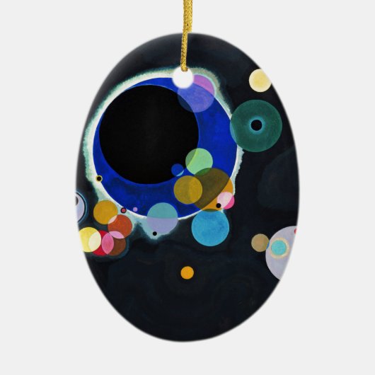 Kandinsky Mehrere Kreise Abstrakt Keramikornament (Vorne)