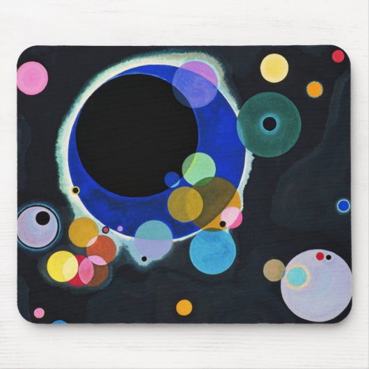 Kandinsky Mehrere Kreise Abstrakt Mousepad (Vorne)