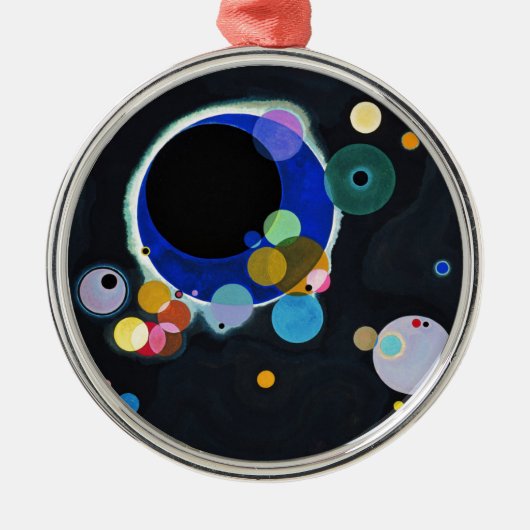 Kandinsky Mehrere Kreise Abstrakt Ornament Aus Metall (Vorne)
