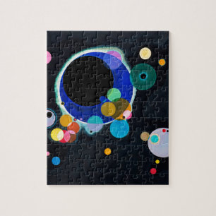 Kandinsky Mehrere Kreise Abstrakt Puzzle