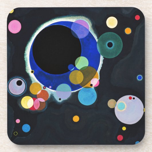 Kandinsky Mehrere Kreise Abstrakt Untersetzer (Vorderseite)