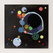 Kandinsky - Mehrere Kreise, abstrakte Kunst, Puzzle (Horizontal)